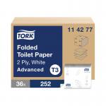 Tork Folded Toilet Paper White (Pack of 8712) 114277 SCA21405