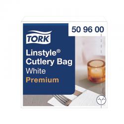 Tork Linstyle Cutlery Bag White (Pack of 50) 509600 SCA22935