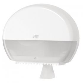 Tork T2 Mini Jumbo Toilet Roll Dispenser White 555000 SCA35484