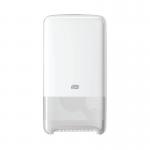 Tork T6 Twin Mid-Size Toilet Roll Dispenser White 557500 SCA38212