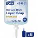 Tork Premium Liquid Soap Hair and Body (Pack of 6) 420601 SCA39433