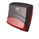 Tork Folded Wiper and Cloth Dispenser Black and Red 654008 SCA43035