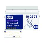 Tork Singlefold Hand Towel H3 White 200 Sheets (Pack of 15) 100278 SCA44725