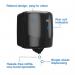 Tork Reflex Centrefeed Dispenser Single Sheet M4 Black 473191 SCA45349