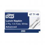 Tork White 2-Ply Lunch Napkin (200 Pack) 477149 SCA45727