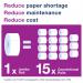 Tork T1 Jumbo Toilet Paper Roll Advanced 2-Ply White 1700 Sheets (Pack of 6) 110246 SCA52702