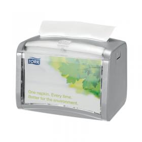 Tork Silver Xpressnap Tabletop Napkin Dispenser 272613 SCA53983