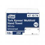 Tork Xpress Multifold Hand Towel H2 White 250 Sheets (Pack of 12) 471074 SCA55282