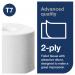 Tork T7 Coreless Mid-Size Toilet Roll Advanced 2-Ply White 900 Sheets (Pack of 36) 472199 SCA55292