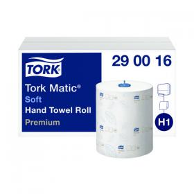 Tork Matic Hand Towel Roll H1 White 100m (Pack of 6) 290016 SCA56108