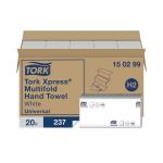 Tork Xpress Multifold Hand Towel Universal H2 20 Sleeves White (Pack of 4740) 150299 SCA72368