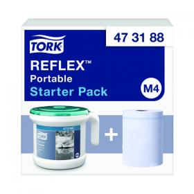 Tork Reflex Portable Dispenser and Roll Starter Pack 473188 SCA73094