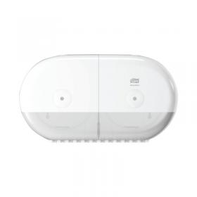 Tork T9 SmartOne Twin Mini Toilet Paper Dispenser White 682000 SCA75522