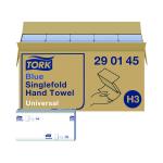 Tork Singlefold Hand Towel H3 Blue 200 Sheets (Pack of 20) 290145 SCA77245