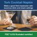 Tork Cocktail Napkins 2-Ply 4 Fold Black Pack of 200 477829 SCA77330