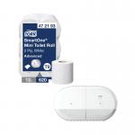 Tork T9 SmartOne 2-Ply Mini Toilet Roll Pack of 12 + FOC Dispenser SCA801045
