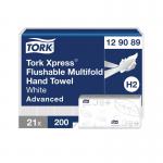 Tork Xpress Flushable Multifold Hand Towels White (Pack of 4200) 129089 SCA82851