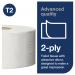 Tork T2 Mini Jumbo Toilet Roll 2-Ply (12 Pack) 120238 SCA89996