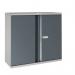 Phoenix SCL Series SCL0891GAE 2 Door 1 Shelf Steel Storage Cupboard Grey Body & Anthracite Grey Doors with Electronic Lock SCL0891GAE