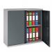 Phoenix SCL Series SCL0891GAE 2 Door 1 Shelf Steel Storage Cupboard Grey Body & Anthracite Grey Doors with Electronic Lock SCL0891GAE