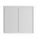 Phoenix SCL Series SCL0891GAK 2 Door 1 Shelf Steel Storage Cupboard Grey Body & Anthracite Grey Doors with Key Lock SCL0891GAK