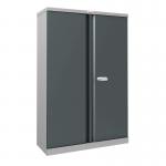 Phoenix SCL Series SCL1491GAE 2 Door 3 Shelf Steel Storage Cupboard Grey Body & Anthracite Grey Doors with Electronic Lock SCL1491GAE