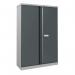 Phoenix SCL Series SCL1491GAE 2 Door 3 Shelf Steel Storage Cupboard Grey Body & Anthracite Grey Doors with Electronic Lock SCL1491GAE