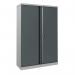 Phoenix SCL Series SCL1491GAK 2 Door 3 Shelf Steel Storage Cupboard Grey Body & Anthracite Grey Doors with Key Lock SCL1491GAK