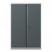 Phoenix SCL Series SCL1491GAK 2 Door 3 Shelf Steel Storage Cupboard Grey Body & Anthracite Grey Doors with Key Lock SCL1491GAK