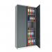 Phoenix SCL Series SCL1891GAK 2 Door 4 Shelf Steel Storage Cupboard Grey Body & Anthracite Grey Doors with Key Lock SCL1891GAK