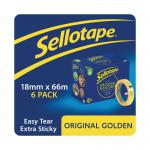 Sellotape Original Golden Tape 18mmx66m (16 Pack) 1443252 SE04995