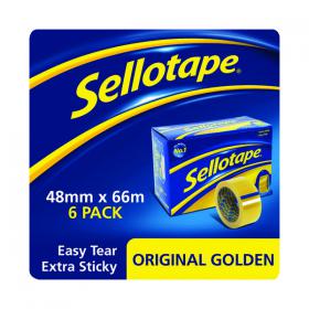 Sellotape Original Golden Tape 48mmx66m (Pack of 6) 1443304 SE04999