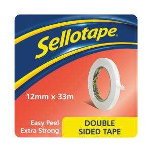 Sellotape Double Sided Tape 12mmx33m Pack of 8 1589241 SE05428