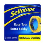 Sellotape Original Golden Tape 24mm x 50m (24 Pack) 1677859 SE05591