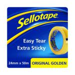 Sellotape Original Golden Tape 24mm x 50m (12 Pack Clipstrip) SE05594