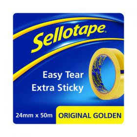 Sellotape Original Golden Tape 24mm x 50m (Pack of 12) 1682926 SE05594