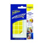 Sellotape Sticky Hook and Loop Pads Removable 20mmx20mm (Pack of 24) 2055468 SE05742