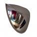 In the photograph, the Securikey Convex Half Face Dome Mirror can be seen measuring 600 x 300mm. It features the Securikey Security Equipment logo and a sleek, silver frame. The convex shape of the mirror provides a wide viewing angle, allowing for maximum visibility. The mirror is mounted on a wall, with the Half Face Dome design providing a larger viewing area compared to traditional flat mirrors. Overall, the photograph showcases a high-quality and modern security equipment.