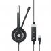 Epos Impact SC 260 USB MS LI Wired Binaural Headband Headset Black 1000579 SEN00354