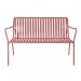 Lark Two Seater Bench Aluminium Brick Dust 1043434ND SF1041021