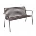 Lark Two Seater Bench Aluminium Charcoal 1043436ND SF1041023