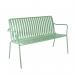Lark Two Seater Bench Aluminium Fair Green 1043438ND SF1041025
