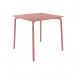 Lark Square Slatted Table Aluminium Brick Dust 1043446ND SF1041033