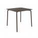 Lark Square Slatted Table Aluminium Charcoal 1043448ND SF1041035