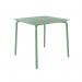 Lark Square Slatted Table Aluminium Fair Green 1043450ND SF1041037