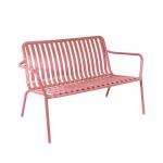 Lark Two Seater Low Bench Aluminium Brick Dust 1043452ND SF1041039