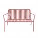 Lark Two Seater Low Bench Aluminium Brick Dust 1043452ND SF1041039