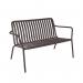 Lark Two Seater Low Bench Aluminium Charcoal 1043454ND SF1041041
