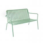 Lark Two Seater Low Bench Aluminium Fair Green 1043456ND SF1041043