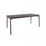 Lark Rectangular Slatted Table 1806mm Aluminium Charcoal 1043460ND SF1041047